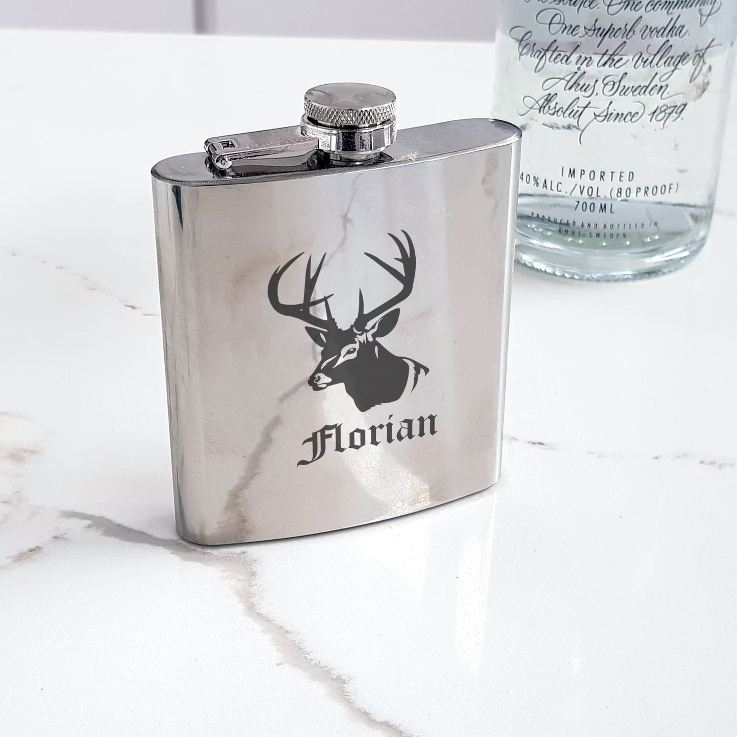 Flachmann mit Gravur