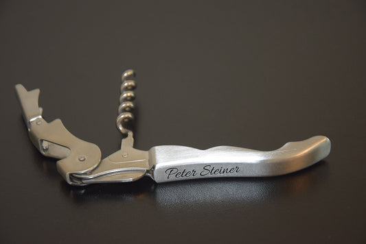 Personalisierter Korkenzieher aus Edelstahl
