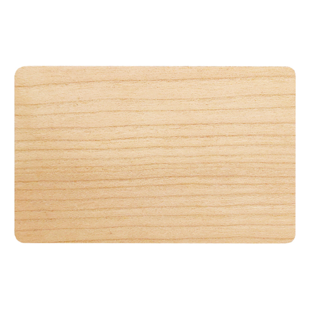 Digitale NFC Visitenkarte aus Holz mit Gravur