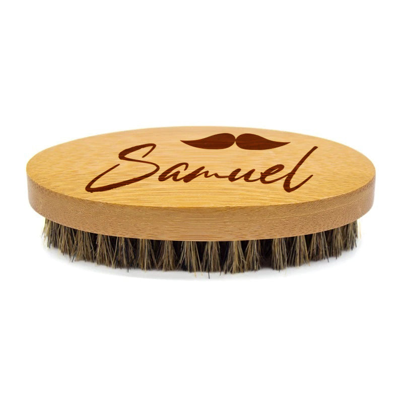 Personalisierte Bartbürste aus Holz